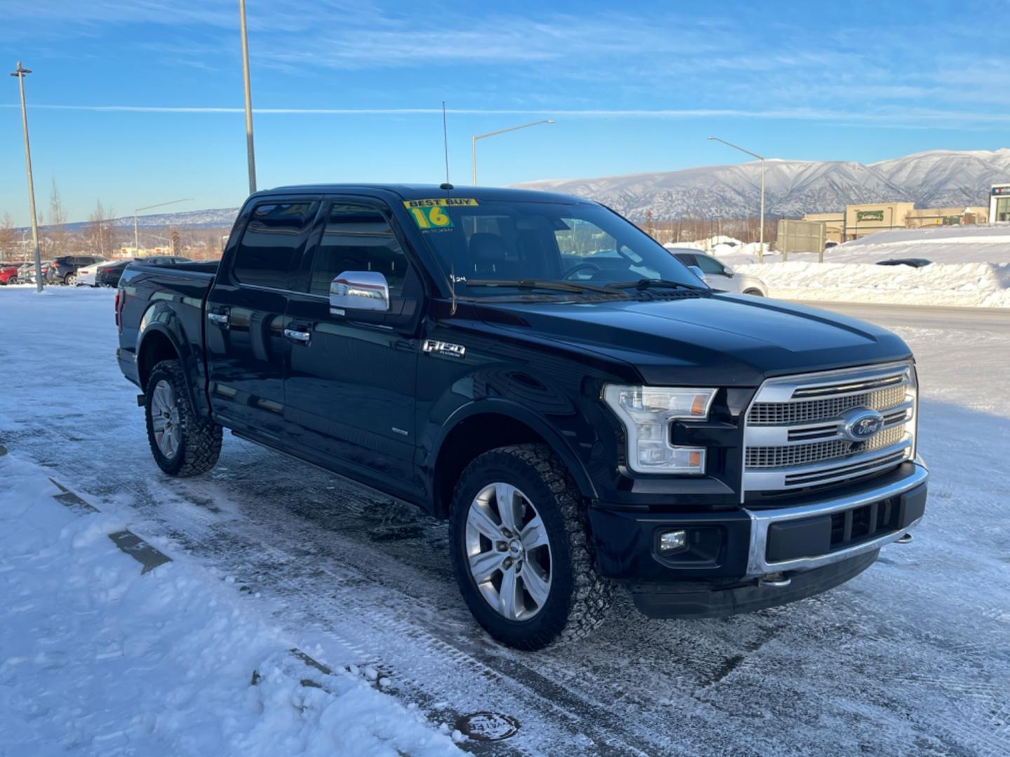 2016 BLACK /black leather FORD F-150 XL (1FTEW1EGXGF) with an 3.5L engine, Automatic transmission, located at 1960 Industrial Drive, Wasilla, 99654, (907) 274-2277, 61.573475, -149.400146 - Photo#4